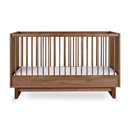 Babybett Kyo - Walnut 140x70cm (inkl. Umbaumöglichkeit in ein Kinderbett 140x70cm) - little something