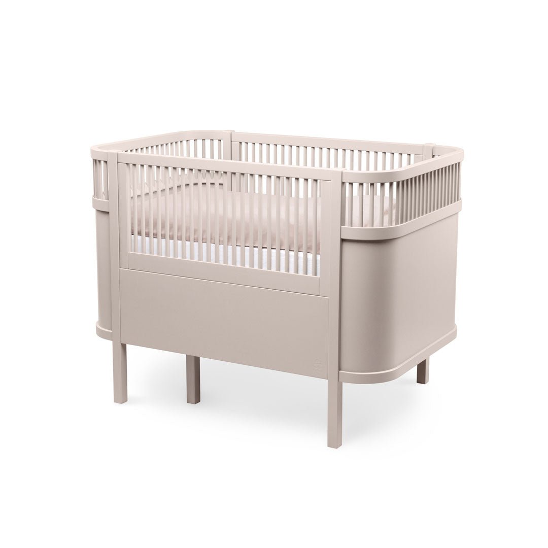 Babybett Sebra (inkl. Umbaumöglichkeit in ein Kinderbett) - Birchbark Rose - little something