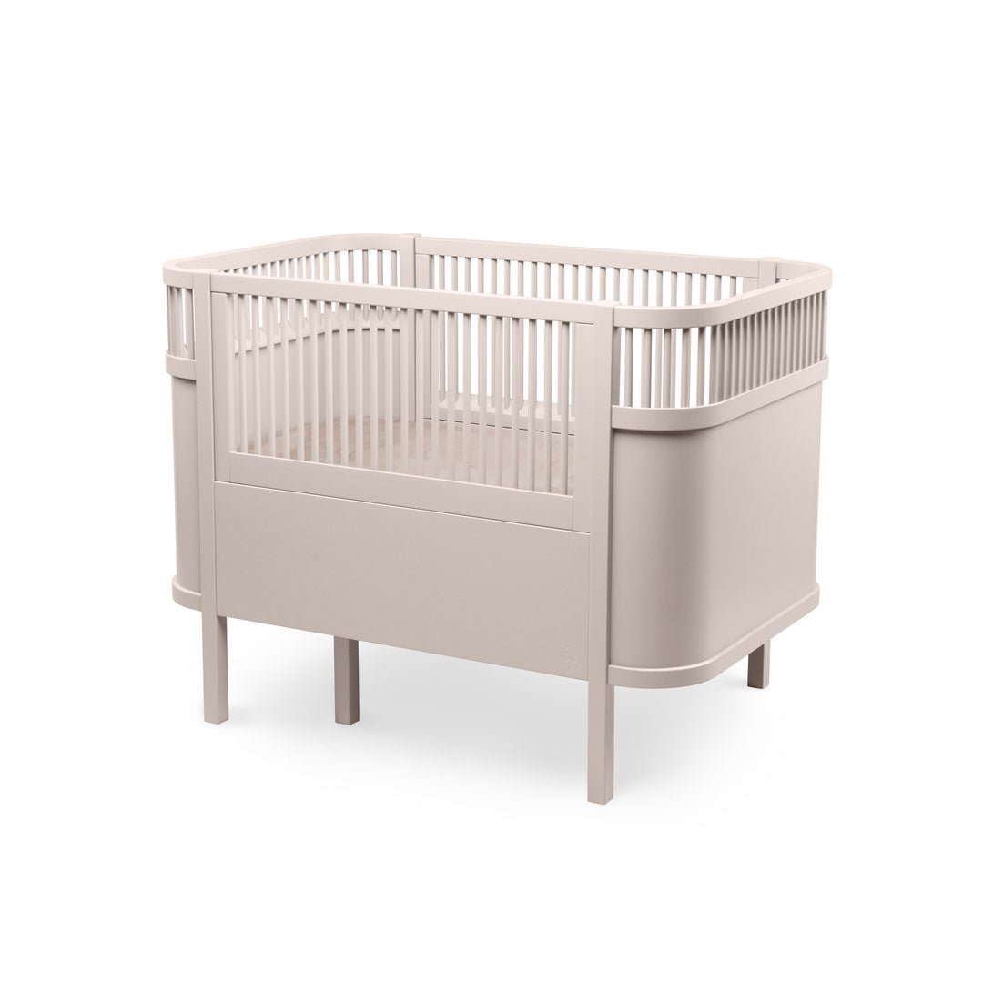 Babybett Sebra (inkl. Umbaumöglichkeit in ein Kinderbett) - Birchbark Rose - little something
