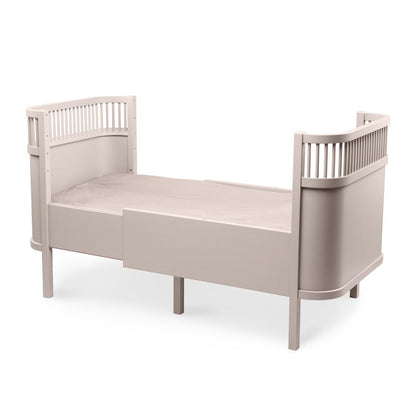 Babybett Sebra (inkl. Umbaumöglichkeit in ein Kinderbett) - Birchbark Rose - little something