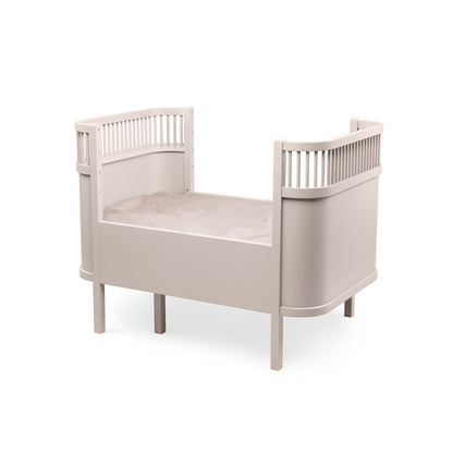Babybett Sebra (inkl. Umbaumöglichkeit in ein Kinderbett) - Birchbark Rose - little something