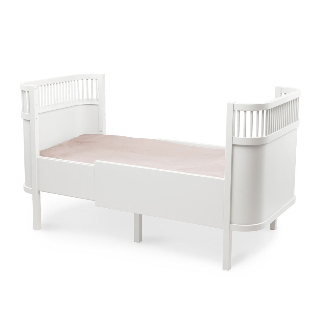 Babybett Sebra (inkl. Umbaumöglichkeit in ein Kinderbett) - Classic White - little something