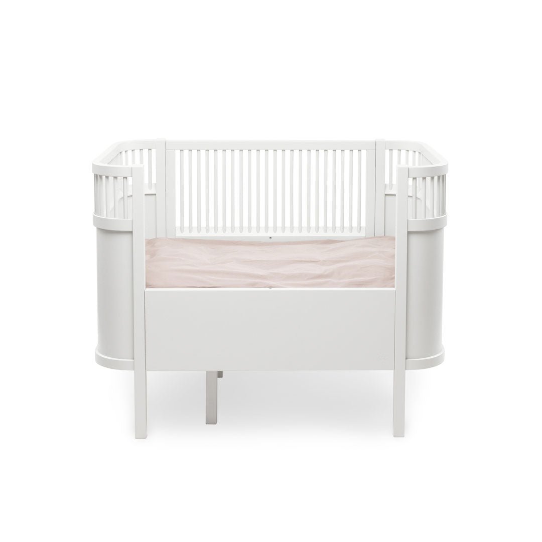 Babybett Sebra (inkl. Umbaumöglichkeit in ein Kinderbett) - Classic White - little something