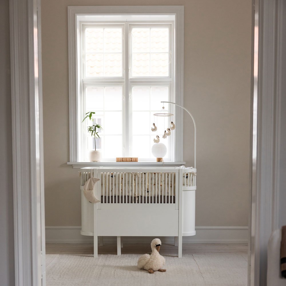 Babybett Sebra (inkl. Umbaumöglichkeit in ein Kinderbett) - Classic White - little something