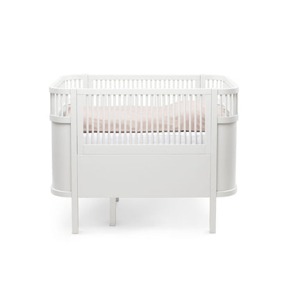 Babybett Sebra (inkl. Umbaumöglichkeit in ein Kinderbett) - Classic White - little something