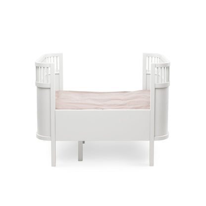Babybett Sebra (inkl. Umbaumöglichkeit in ein Kinderbett) - Classic White - little something