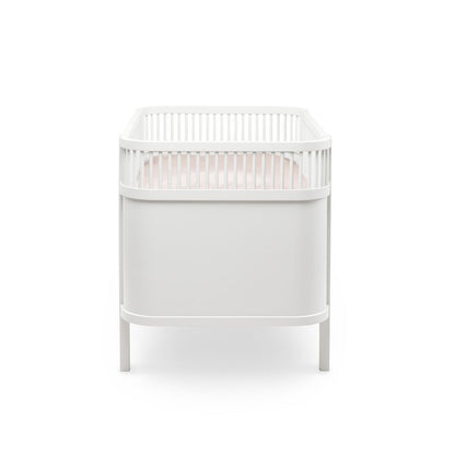 Babybett Sebra (inkl. Umbaumöglichkeit in ein Kinderbett) - Classic White - little something