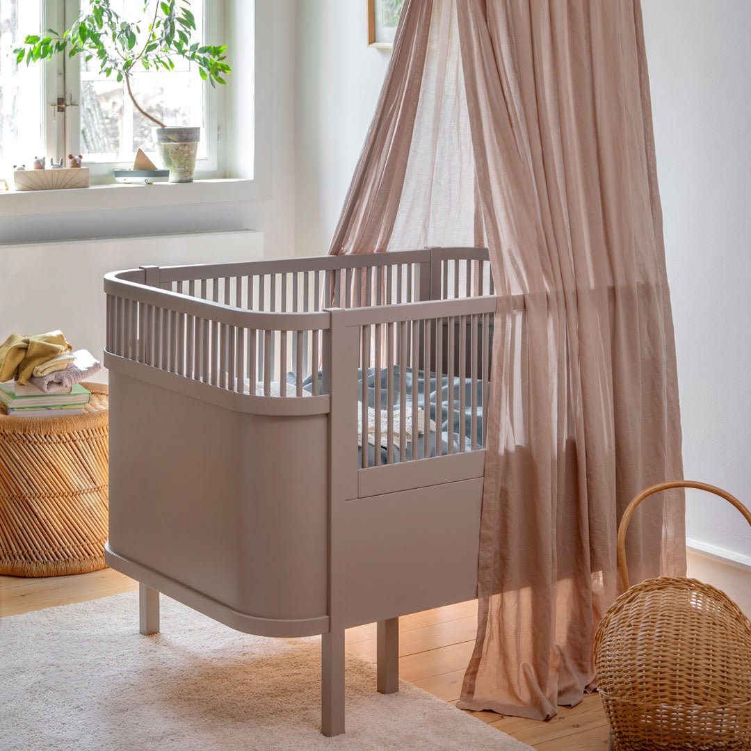 Babybett Sebra (inkl. Umbaumöglichkeit in ein Kinderbett) - Jetty Beige - little something