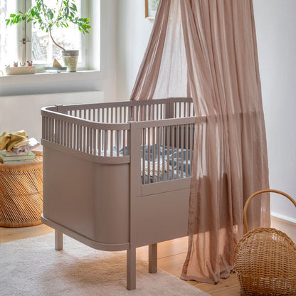 Babybett Sebra (inkl. Umbaumöglichkeit in ein Kinderbett) - Jetty Beige - little something