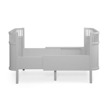 Babybett Sebra (inkl. Umbaumöglichkeit in ein Kinderbett) - Stone Grey - little something