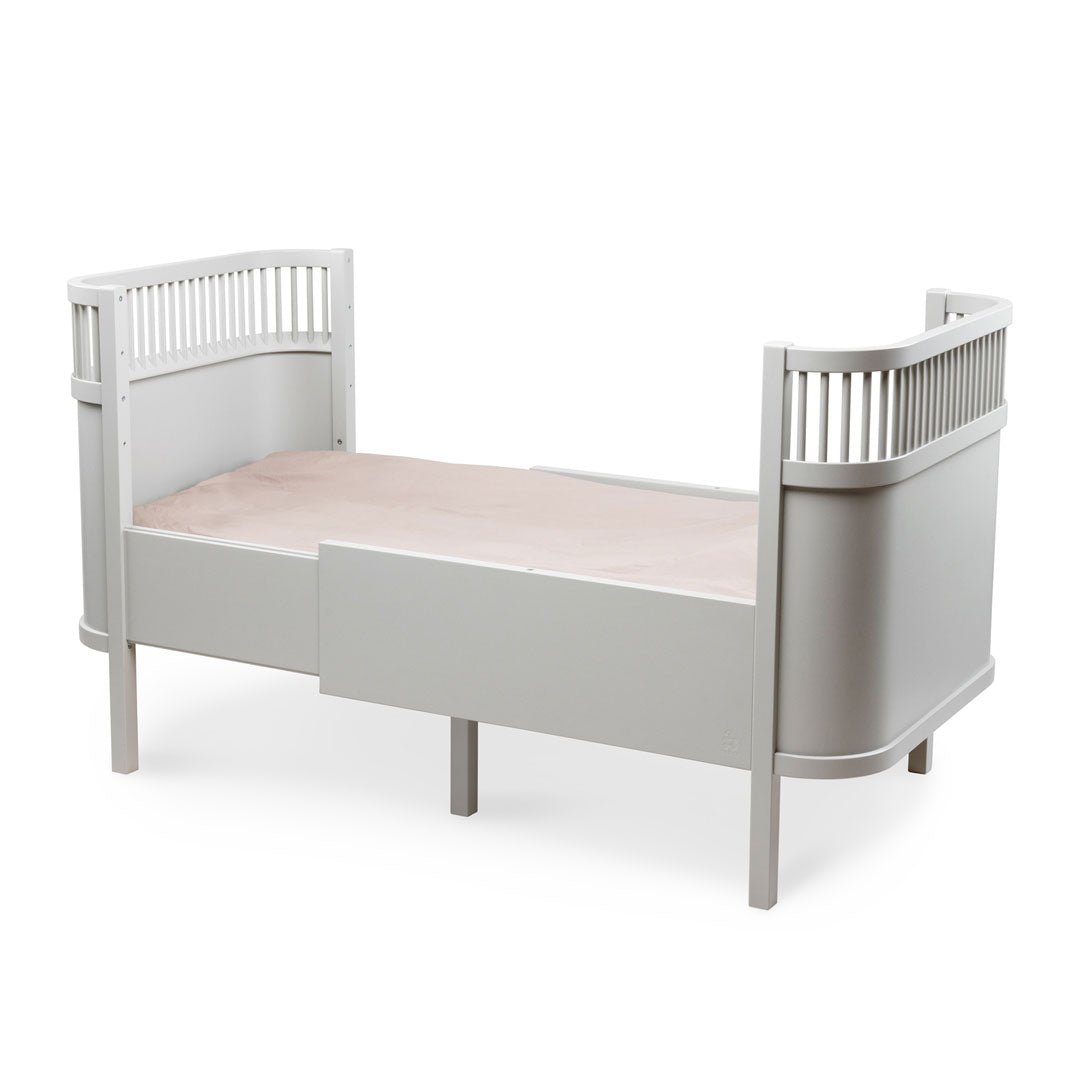 Babybett Sebra (inkl. Umbaumöglichkeit in ein Kinderbett) - Stone Grey - little something