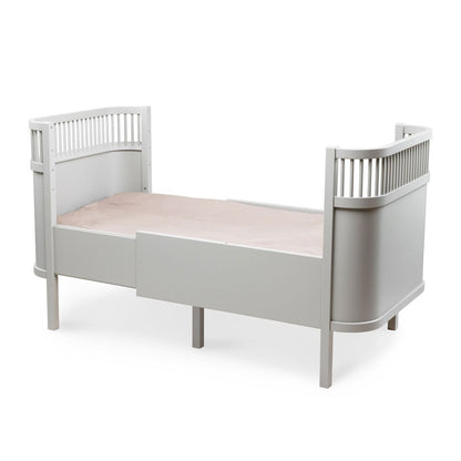 Babybett Sebra (inkl. Umbaumöglichkeit in ein Kinderbett) - Stone Grey - little something