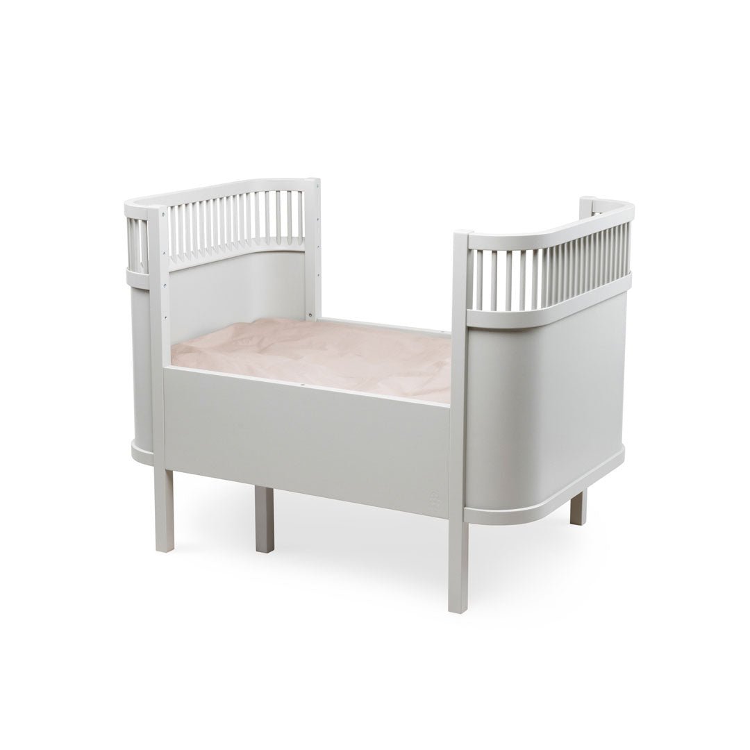 Babybett Sebra (inkl. Umbaumöglichkeit in ein Kinderbett) - Stone Grey - little something