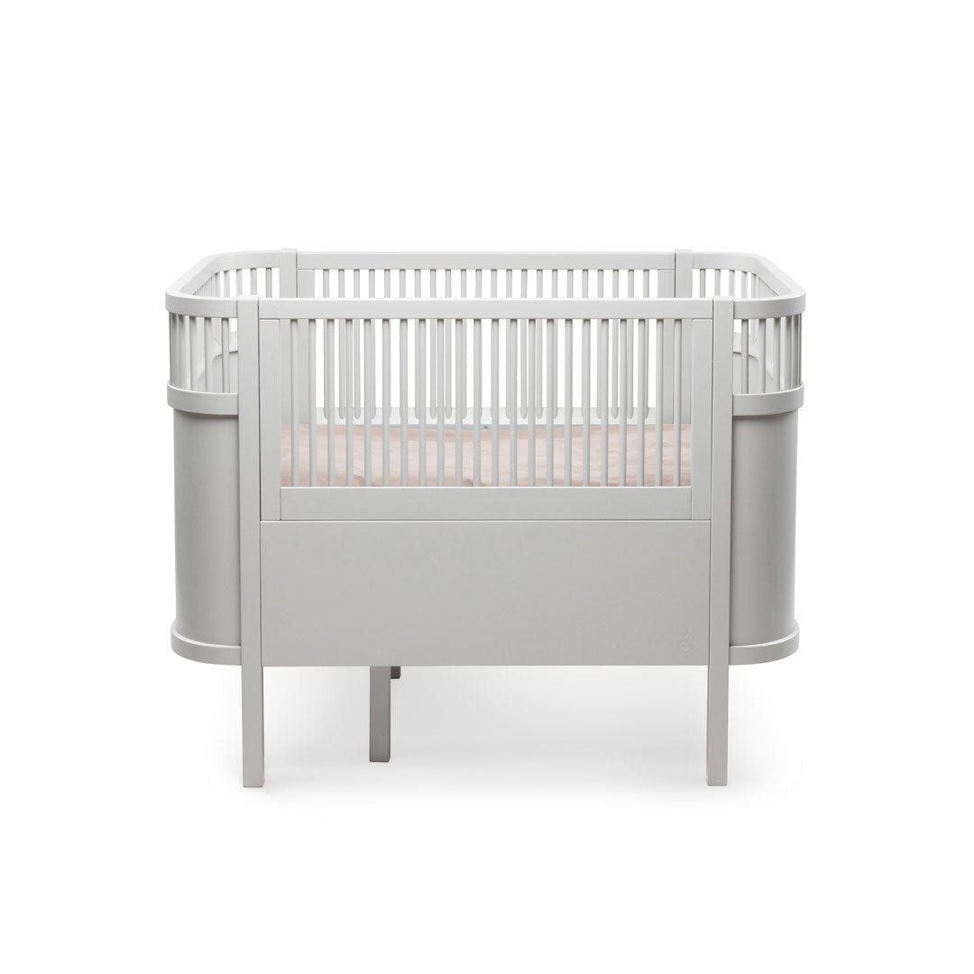Babybett Sebra (inkl. Umbaumöglichkeit in ein Kinderbett) - Stone Grey - little something