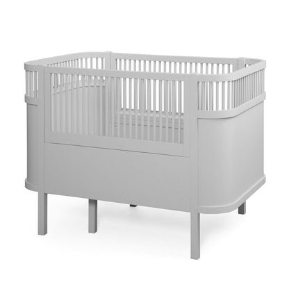 Babybett Sebra (inkl. Umbaumöglichkeit in ein Kinderbett) - Stone Grey - little something