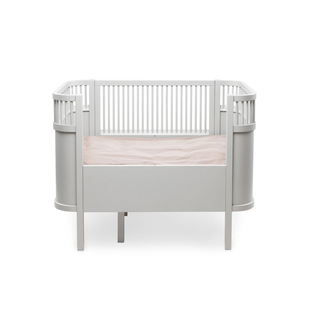 Babybett Sebra (inkl. Umbaumöglichkeit in ein Kinderbett) - Stone Grey - little something