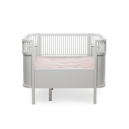 Babybett Sebra (inkl. Umbaumöglichkeit in ein Kinderbett) - Stone Grey - little something