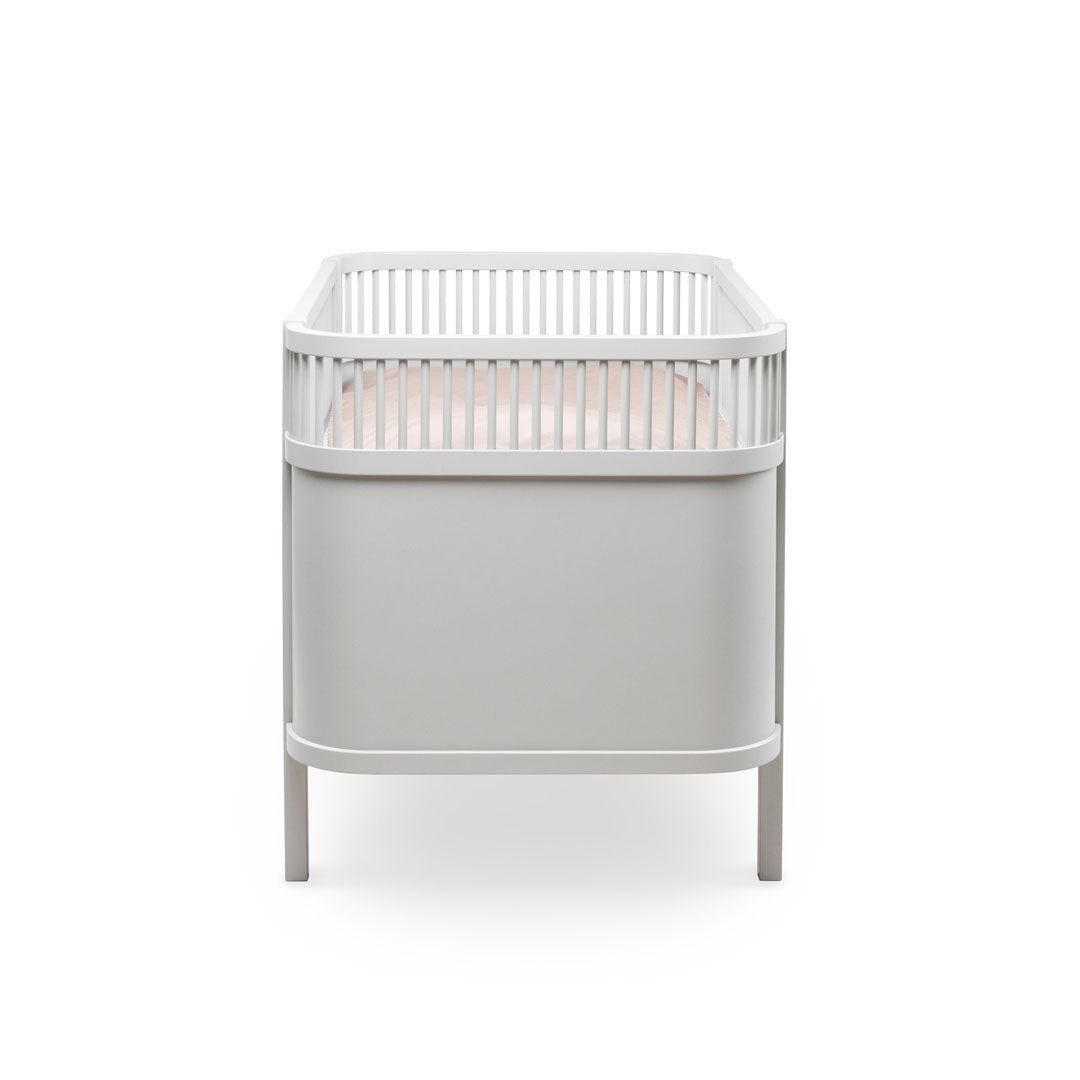 Babybett Sebra (inkl. Umbaumöglichkeit in ein Kinderbett) - Stone Grey - little something
