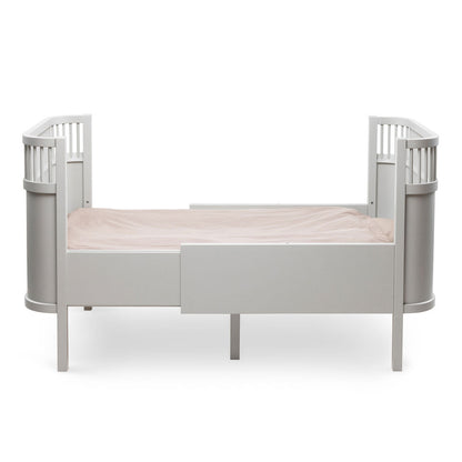 Babybett Sebra (inkl. Umbaumöglichkeit in ein Kinderbett) - Stone Grey - little something