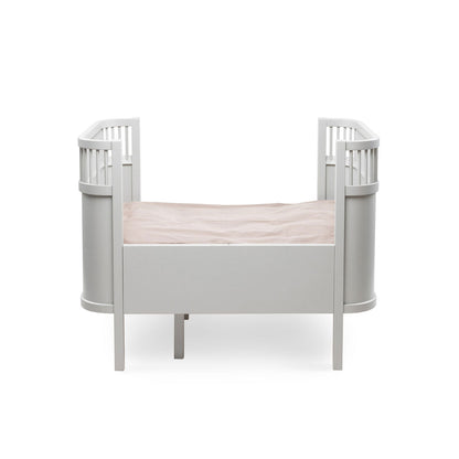 Babybett Sebra (inkl. Umbaumöglichkeit in ein Kinderbett) - Stone Grey - little something