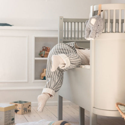 Babybett Sebra (inkl. Umbaumöglichkeit in ein Kinderbett) - Stone Grey - little something