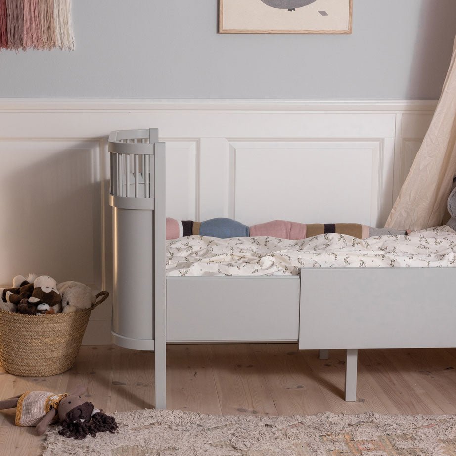 Babybett Sebra (inkl. Umbaumöglichkeit in ein Kinderbett) - Stone Grey - little something