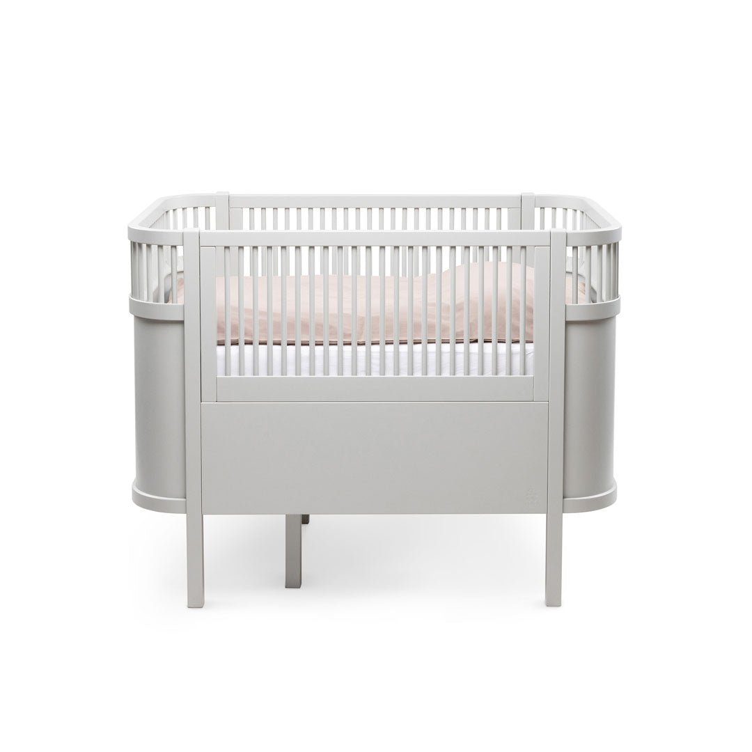 Babybett Sebra (inkl. Umbaumöglichkeit in ein Kinderbett) - Stone Grey - little something