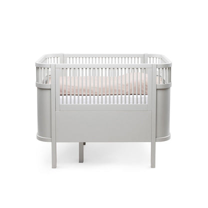 Babybett Sebra (inkl. Umbaumöglichkeit in ein Kinderbett) - Stone Grey - little something