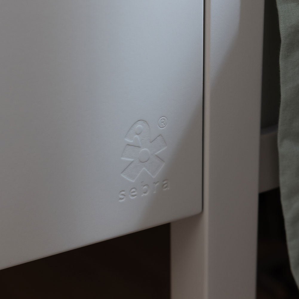 Babybett Sebra (inkl. Umbaumöglichkeit in ein Kinderbett) - Stone Grey - little something