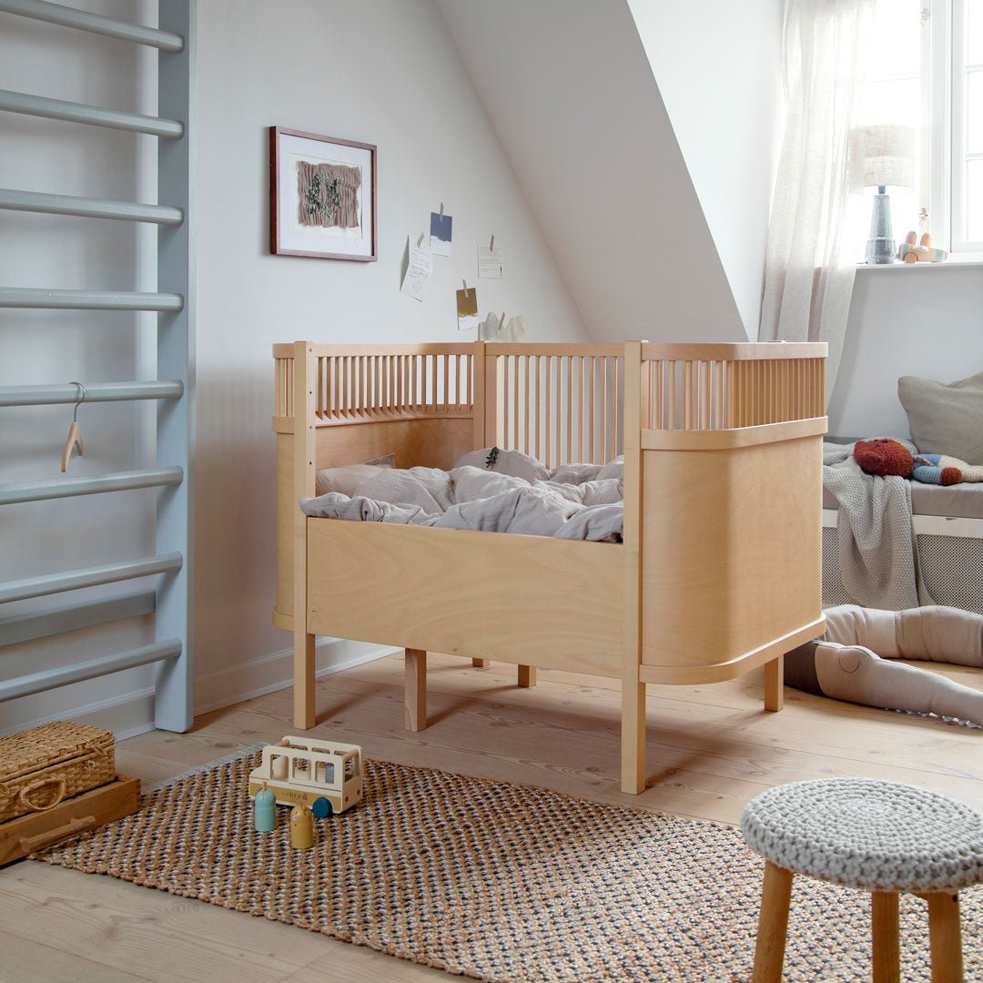 Babybett Sebra (inkl. Umbaumöglichkeit in ein Kinderbett) - Wooden Edition - little something
