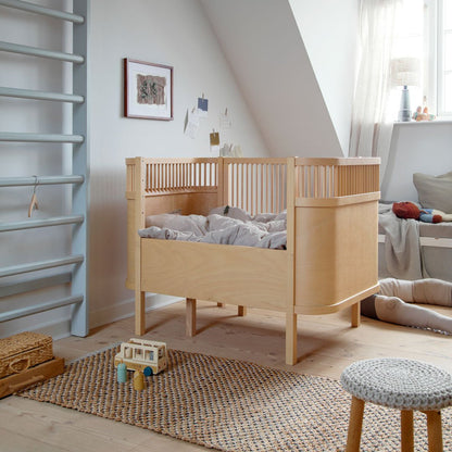 Babybett Sebra (inkl. Umbaumöglichkeit in ein Kinderbett) - Wooden Edition - little something