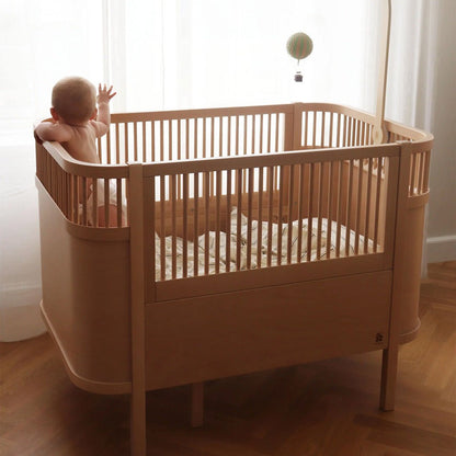 Babybett Sebra (inkl. Umbaumöglichkeit in ein Kinderbett) - Wooden Edition - little something