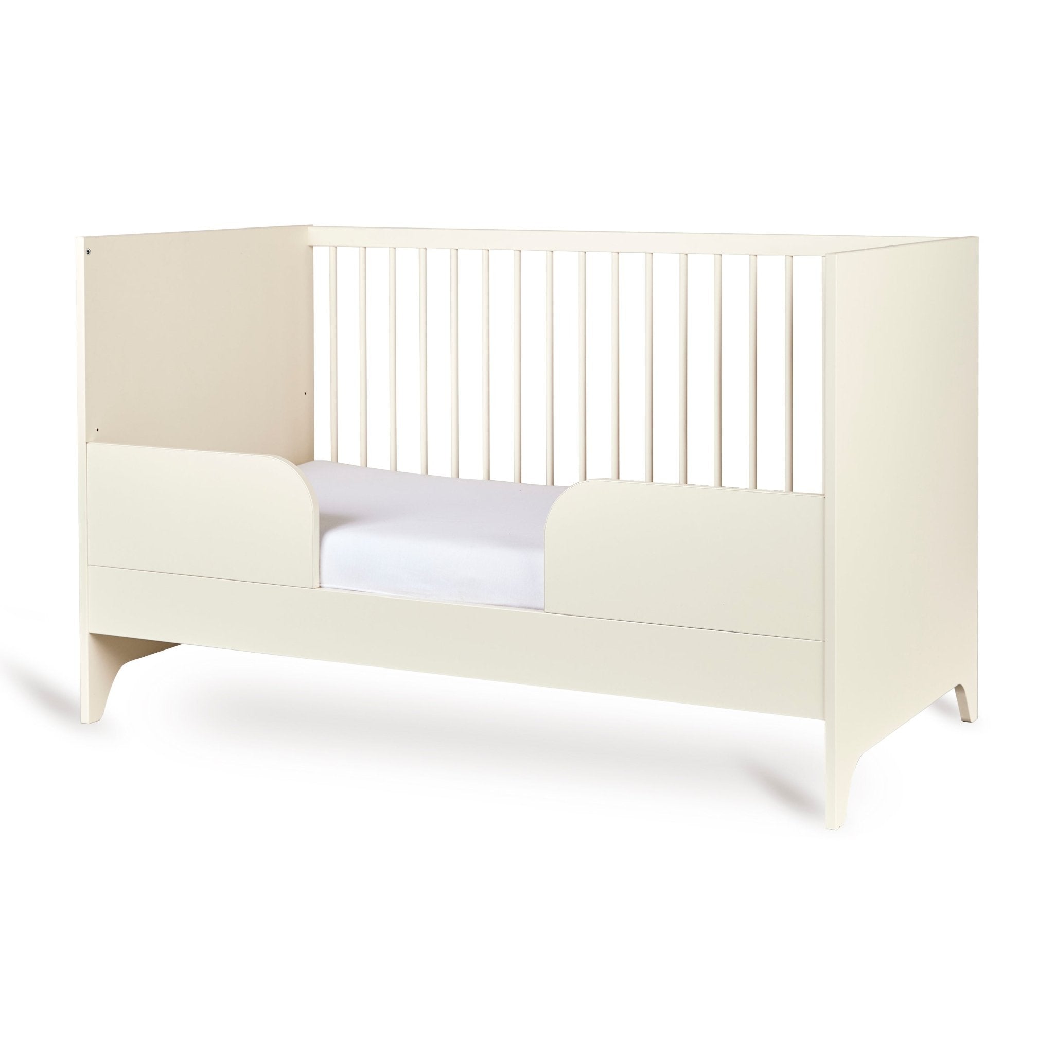 Babybett Tsugi - Butter 140x70cm (inkl. Umbaumöglichkeit in ein Kinderbett 140x70cm) - little something