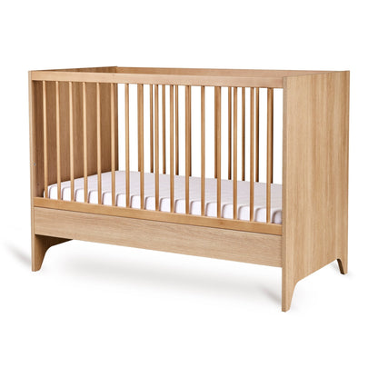 Babybett Tsugi - Honey Ash 120x70cm (inkl. Rausfallschutz) - little something