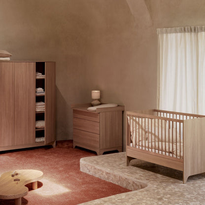 Babybett Tsugi - Honey Ash 120x70cm (inkl. Rausfallschutz) - little something