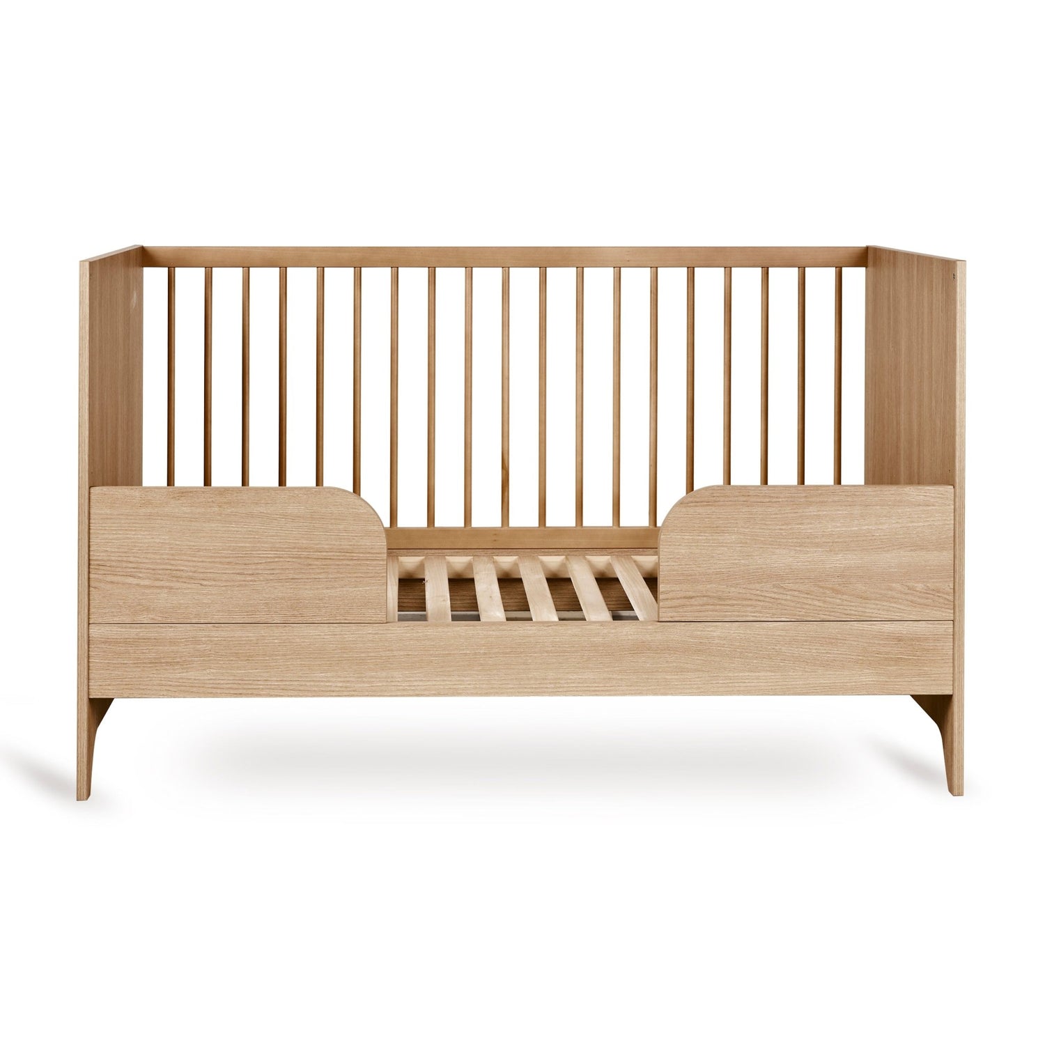 Babybett Tsugi - Honey Ash 140x70cm (inkl. Umbaumöglichkeit in ein Kinderbett 140x70cm) - little something