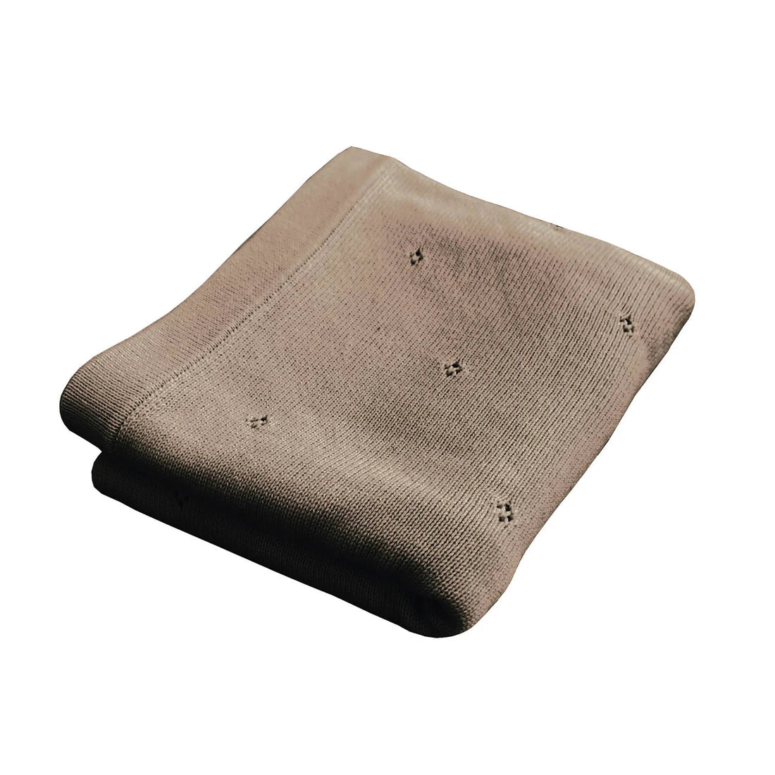 Babydecke Strickdecke aus Bio - Baumwolle Earth - little something
