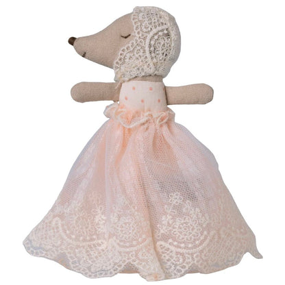 Babymaus im Kleid - Rose - little something