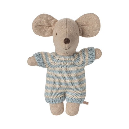 Babymaus in Tragetasche - Blau - little something