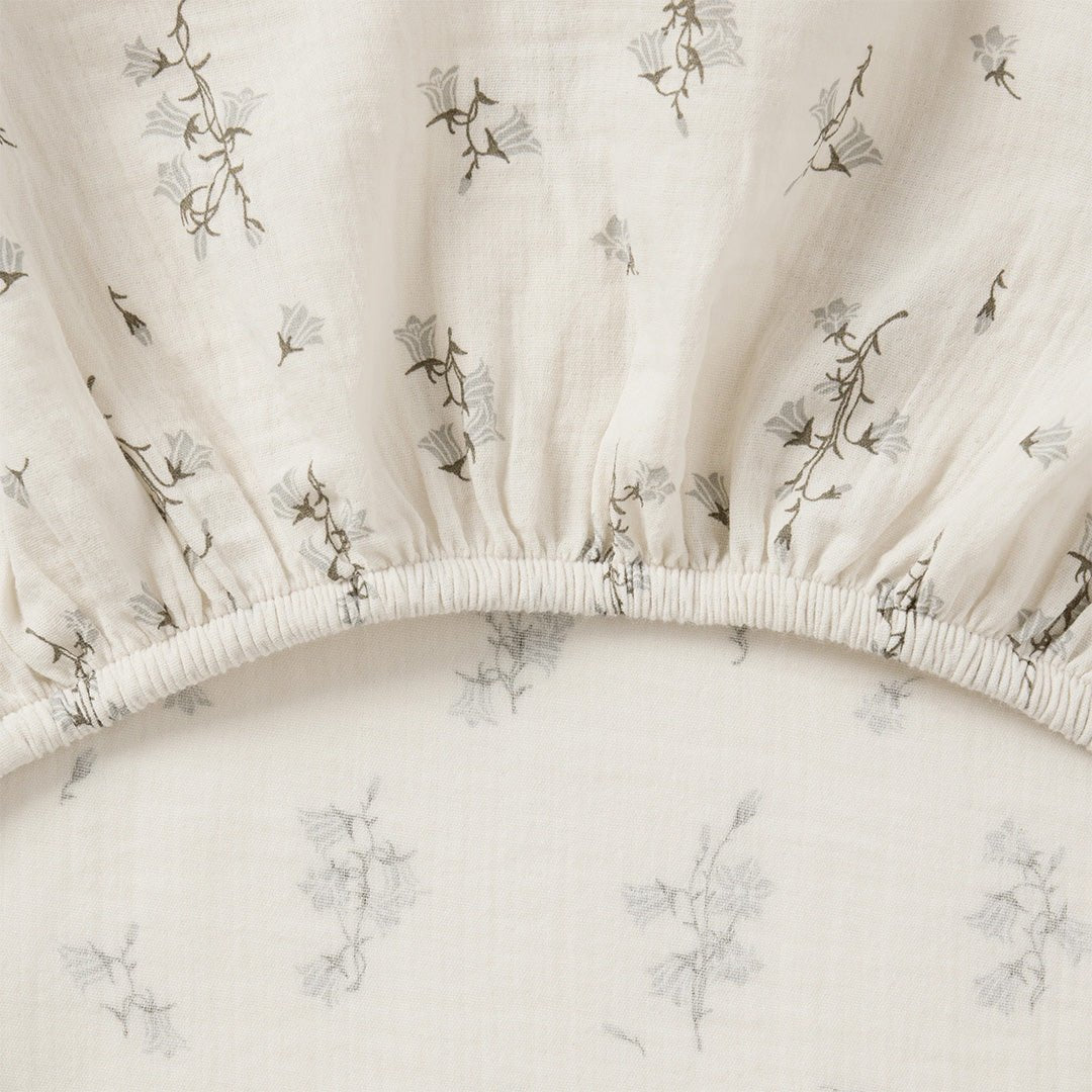 Bio Wickelunterlage - Bezug aus Musselin &quot;Bluebell&quot; - little something