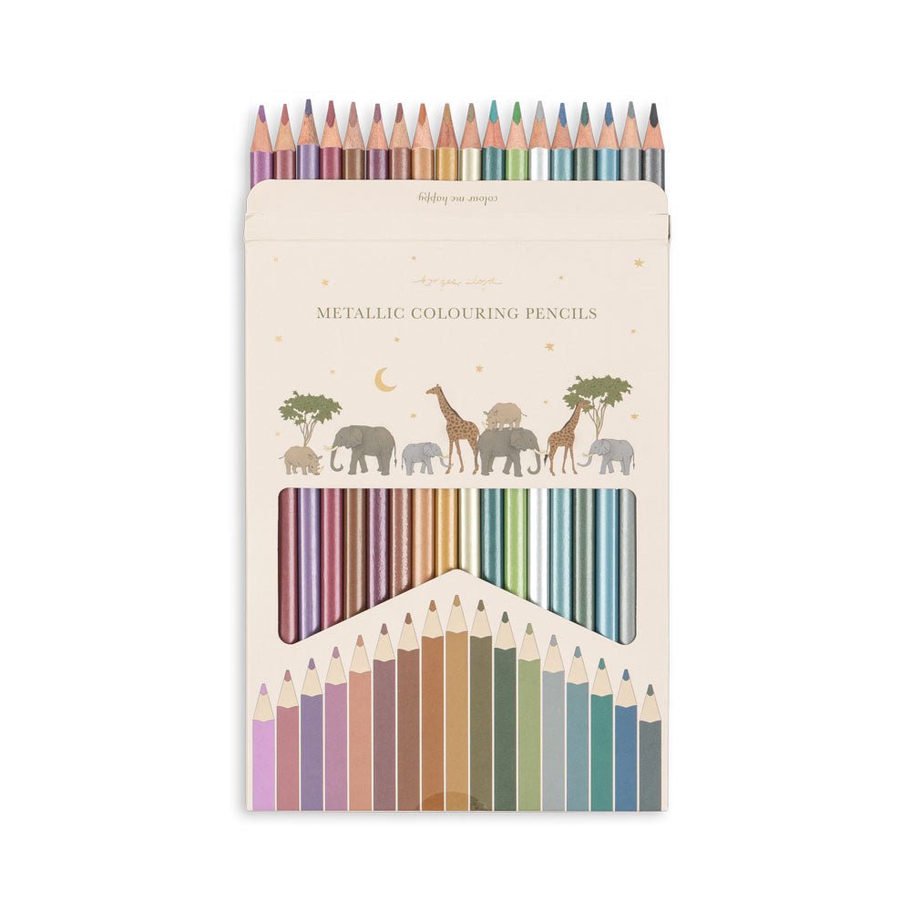 Buntstifte Metallic &quot;Metallic Coloring Pencils&quot; 18er Set - little something