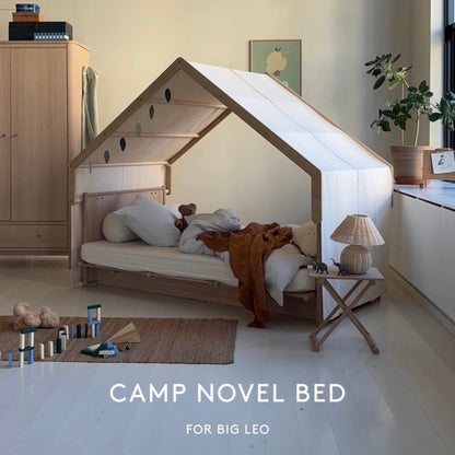 Camp Novel 2in1 Babybett 60x120cm &amp; Bett 120x200 cm, Eiche - little something