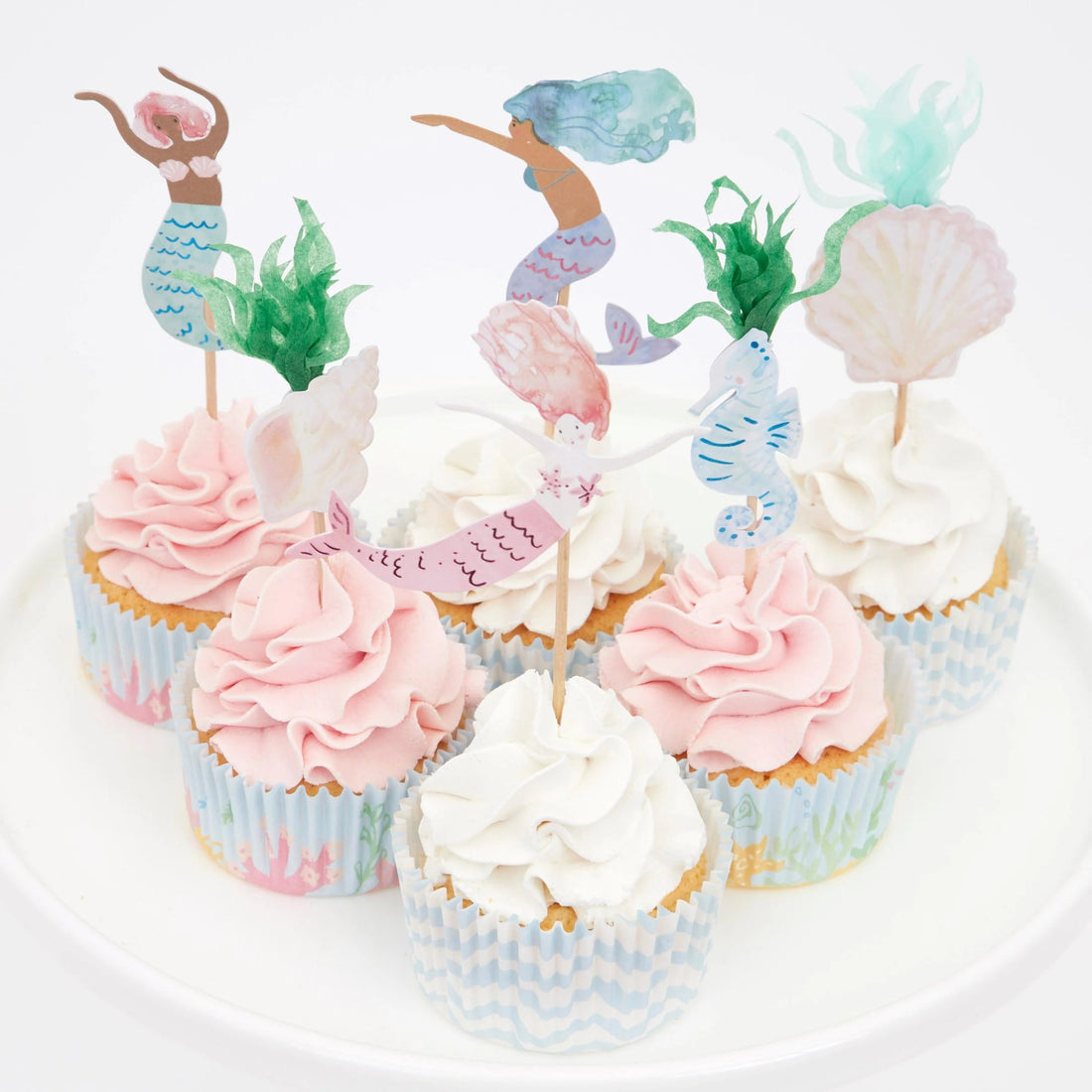 Cupcake Kit Muffinförmchen &quot;Meerjungfrau&quot; - little something