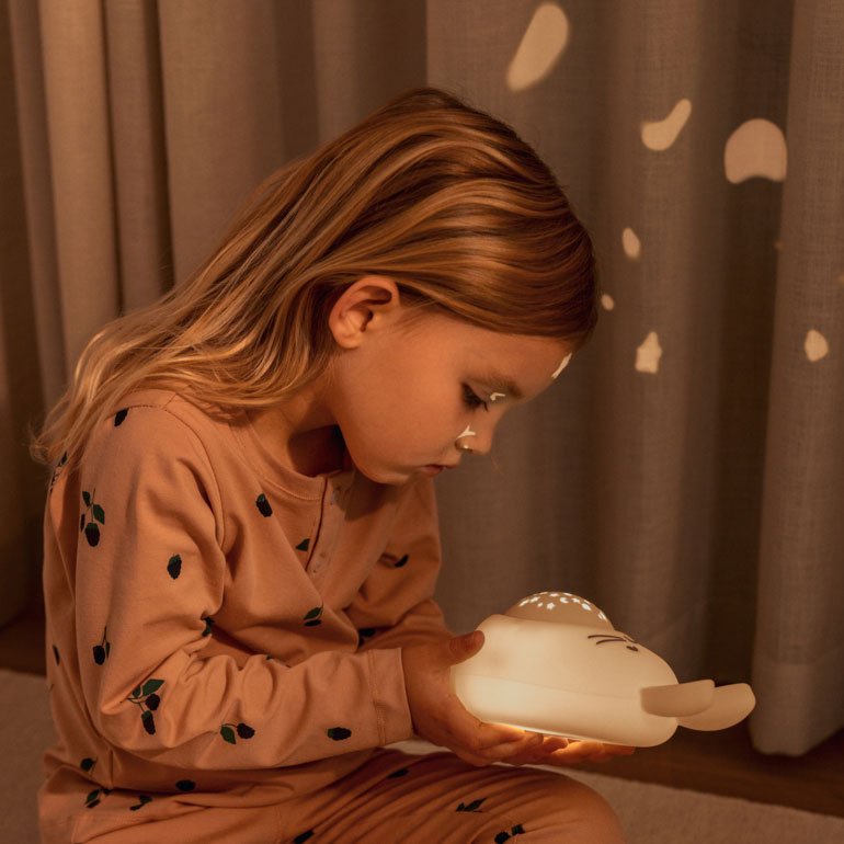 Einschlafhilfe Soundbox &amp; Nachtlicht &quot;Manuel Rabbit Sound and Projector Lamp&quot; - Hase - little something