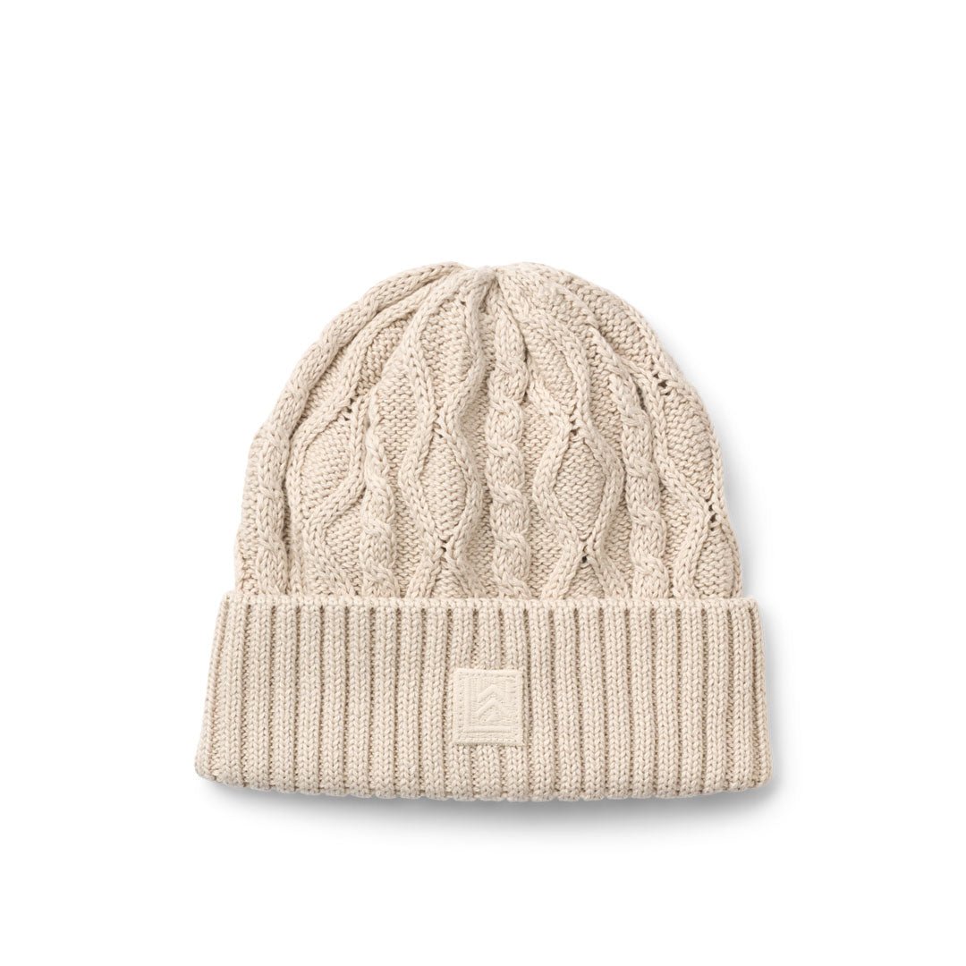Ezra Beanie mit Zopfmuster - Sandy - little something