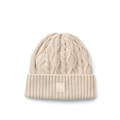 Ezra Beanie mit Zopfmuster - Sandy - little something