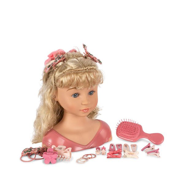 Frisierkopf &quot;Mimi Doll Hair Salon&quot; inkl. Haarschmuck - little something