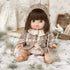 Geschenkset Puppe Chloe & Romper blush & Strickmütze & Cardigan - little something