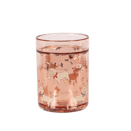 Glitzerbecher Hunde "Glitter Cup Woof Letter" - little something