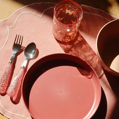 Glitzerbecher Hunde "Glitter Cup Woof Letter" - little something